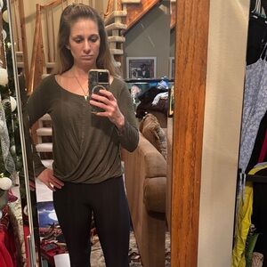 Chic Olive Long Sleeve Top